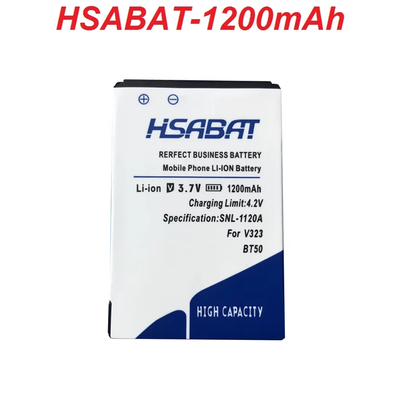 Новая батарея HSABAT для MOTOROLA Tundra V195 V235 V323 V325 V360 V360i V360v V361 V365 V465 V975 V980 1200mAh BT50 |