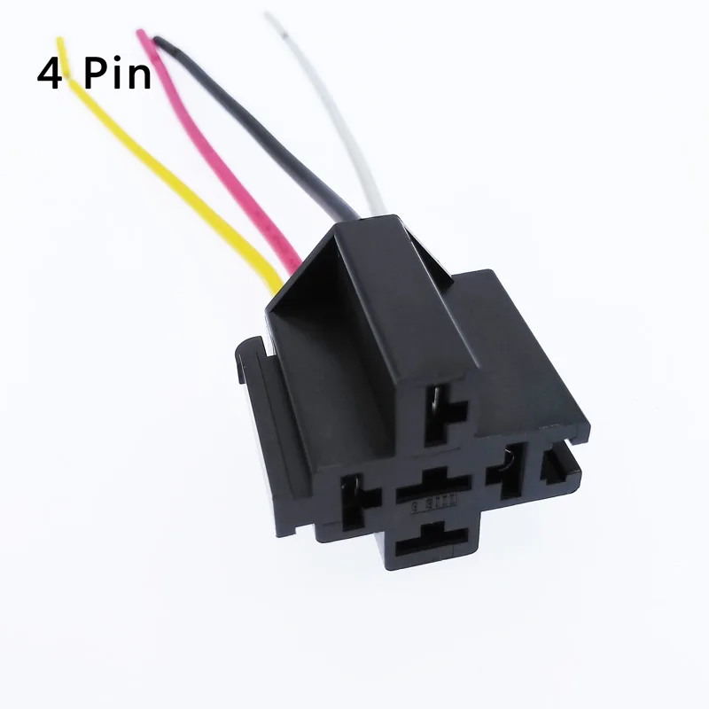 Предварительно проводной 5 Pin Реле крепление держатель гнезда цоколя 12V 40A длина линии на высоком каблуке 12 см