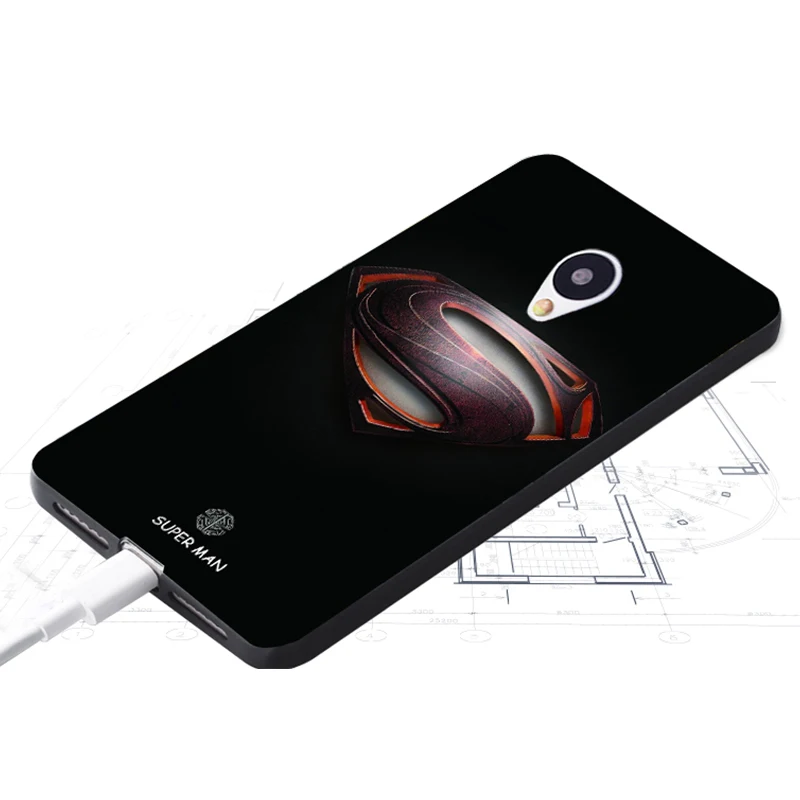 Meizu Mx6 Case Original Cover for bag Skin Wolf Fish Skull mx6 Fundas 100% BiNFUL |