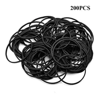 newest 200pcs black tattoo rubber bands ring elastic silicone rubber for tattoo gun machine needles supplies free shipping