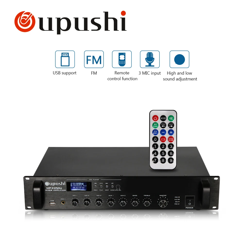 Светодиодный мини усилитель displaySmall 250 Вт USB SD карты Mp3 FM усилитель|usb amplifier|sd card