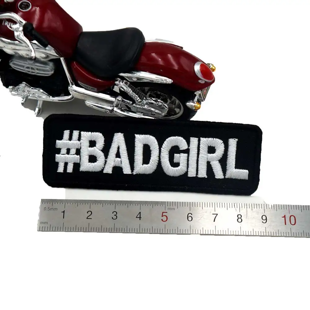 Bad girl Железный на подложке панк череп вышитый водитель, Байкер Мотоцикл нашивки для спины жилет шляпа одежда