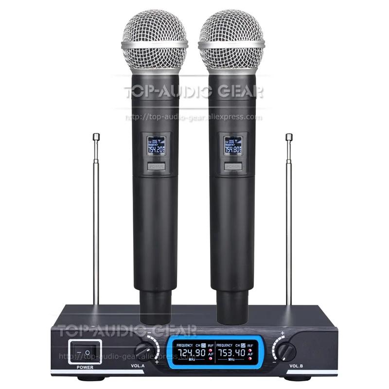 Wireless Microphone System Headworn Headset Earset Earhook Handheld Mic For PA Amplifier Audio Mixer Karaoke KTV Stage Meeting