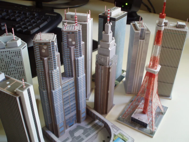 Рождественский набор игрушек DIY 3D знаменитый небоскреб здания образовательная Бумажная модель паззлы для взрослых и детей домашний бар украшения игрушки