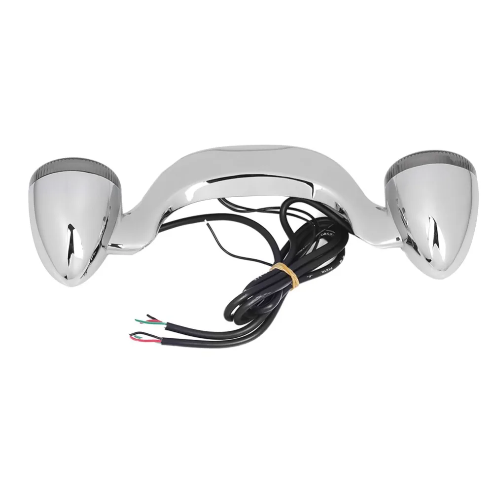 Chrome Motorcycle Smoke Rear LED Brake Light Turn Signal Bar For Harley Touring Street Road Glide 2010-2020 New |