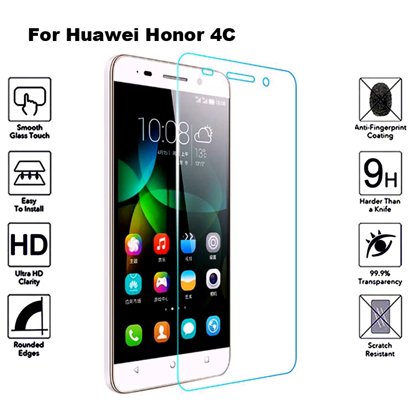 2 шт закаленное стекло для huawei Honor 4C Защитная пленка для экрана Защитное стекло для huawei Honor 4C Honor4c CHM-U01 CHM U01