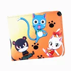 Кошелек с рисунком из аниме Фея хвост, кошелек для кредитных карт с держателем для фото, кошельки для монет