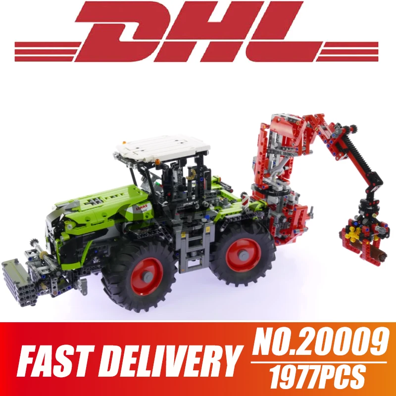 Строительные блоки CLAAS XERION 5000 TRAC VC 20009 совместимы с lego technic 42054 кирпичи фигурки