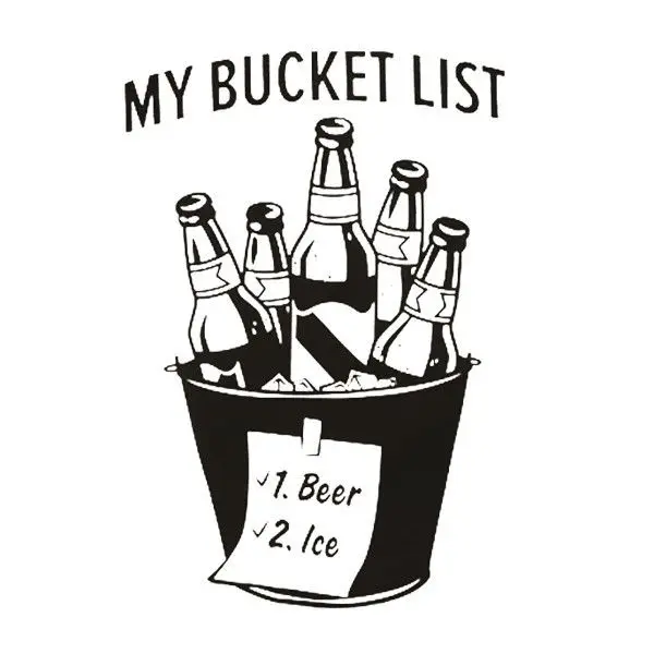 Модная мужская футболка бесплатная доставка новинка MY BUCKET LIST: Beer & Ice Shirt и