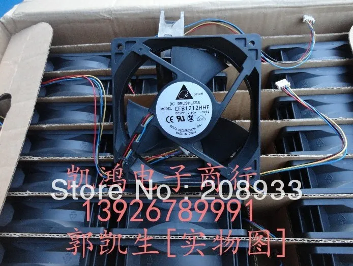 Для нового оригинального Delta DELTA EFB1212HHF для CISCO 12V 0.80A вентилятор сервера +