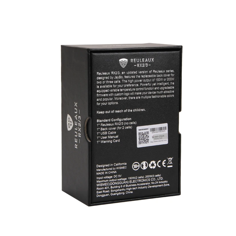 Оригинальный wismec Рел RX2/3 поле mod 150 Вт/200 Вт программнообновляемое электронная