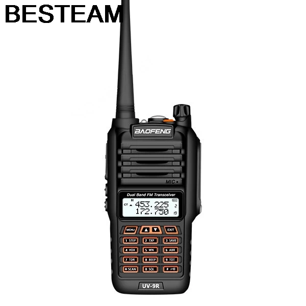 Baofeng Водонепроницаемая UV 9R радио антенна 8 Вт UHF/VHF рация диапазон 5 км Cb