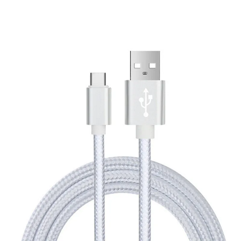 1 м/2 м металлическая вилка нейлоновый Тип c/8pin/micro USB зарядное устройство usb для Samsung