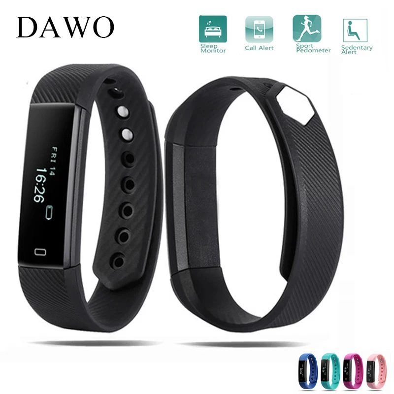 DAWO умный фитнес браслет OLED экран Шагомер трекер сна Android IOS USB активности Браслет
