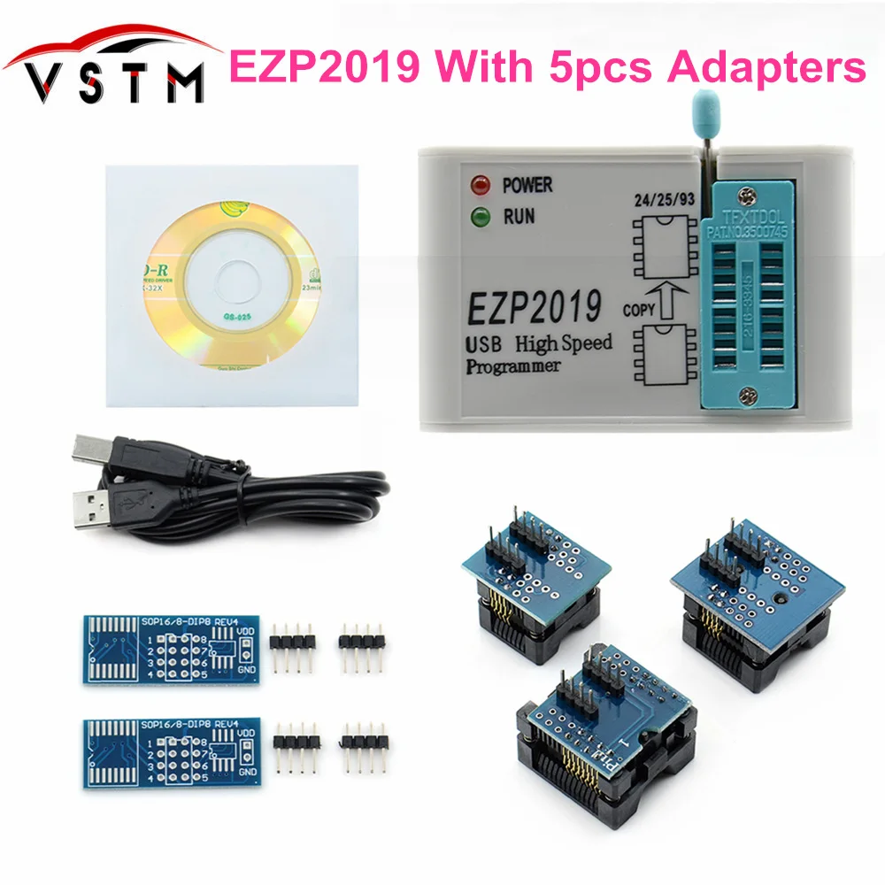 Профессиональный высокоскоростной USB программатор EZP2019 SPI с поддержкой 24 25 26 93 EEPROM