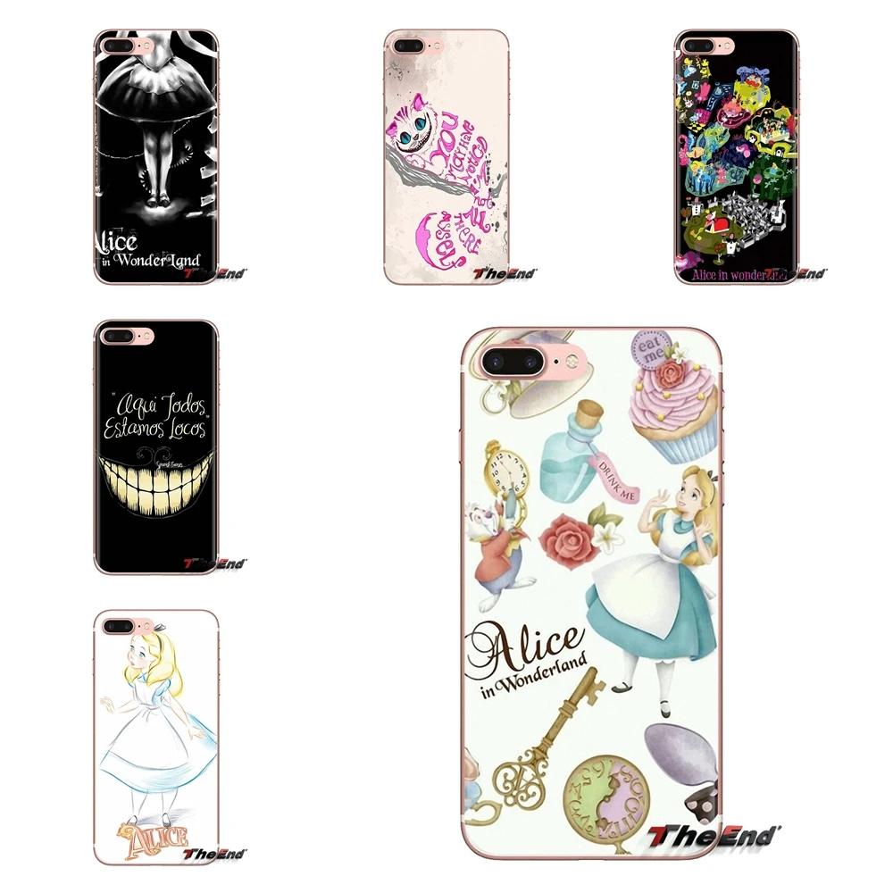 For Samsung Galaxy A3 A5 A7 A9 A8 Star A6 Plus 2018 2015 2016 2017 Soft Transparent Cases Covers Alice in Wonderland Anime |