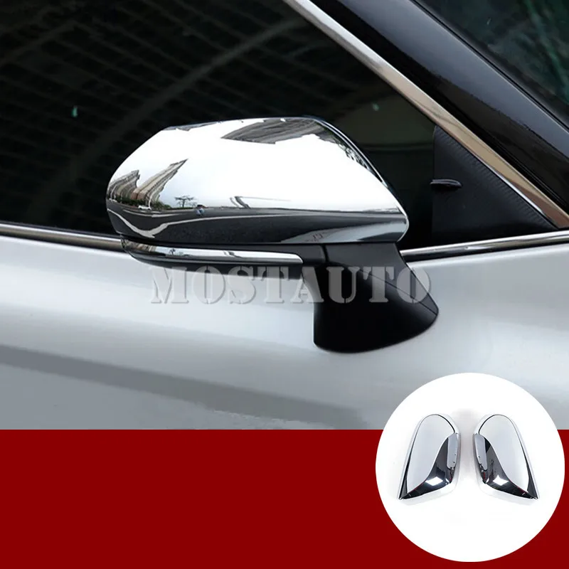 

Для Toyota Camry ABS хромированная рамка для зеркала заднего вида накладка 2018-2021 2 шт. Серебристые/черные автомобильные аксессуары интерьер автомо...