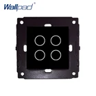 Wallpad 4 Gang 2 Wall Touch ВКЛВЫКЛ 4 Gang переключатель функциональный ключ для модуля только 52*52 мм без рамки переключателя серия для заказчика DIY