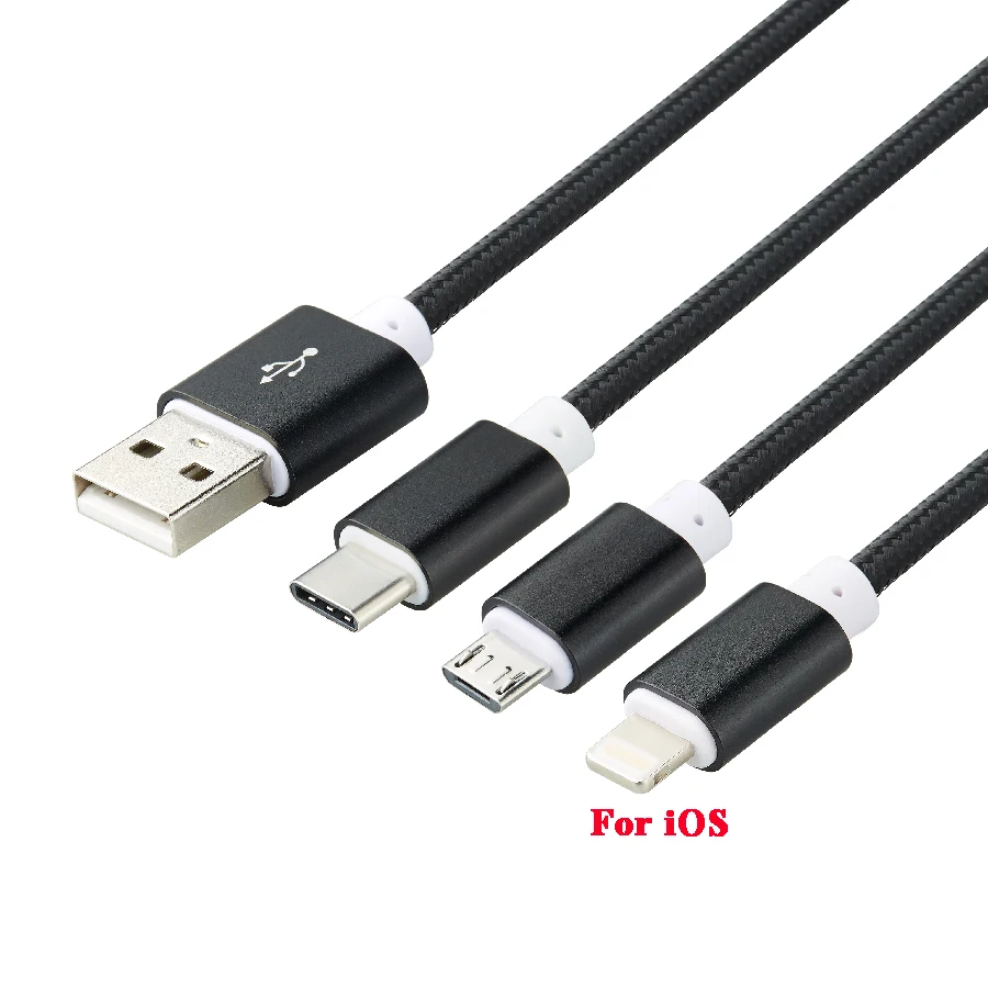 Плетеный мобильный телефон кабель для быстрой зарядки Micro USB с адаптером 5V2A 1 м 5 usb