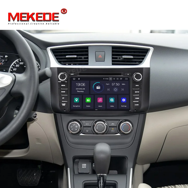 Android 9,0 автомобильный dvd-плеер для Nissan Sylphy B17 Sentra 12 2013 Авто gps navi Стерео Dvr магнитофон