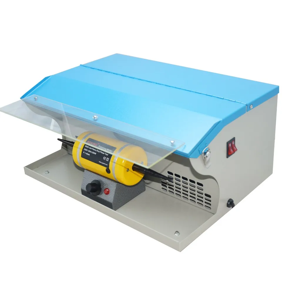 Мини полировальная машина GOXAWEE 220 В настольный шлифовальный станок полировальный