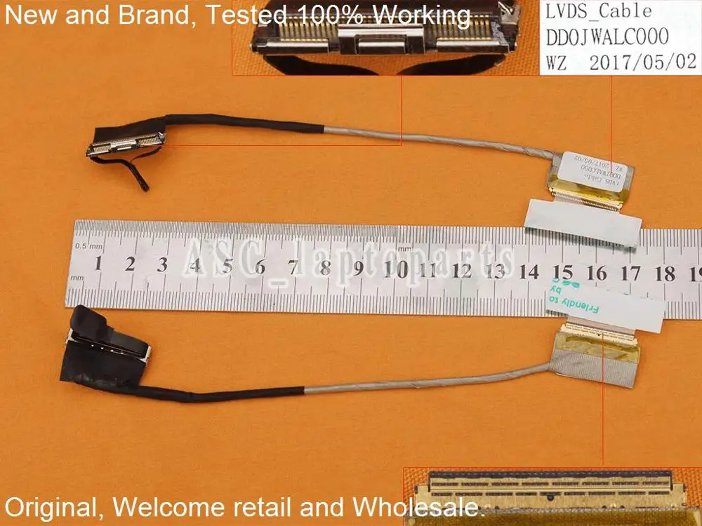 Новый оригинальный ЖК-светодиодный видео гибкий кабель для DELL Vostro 5560 V5560 дисплей