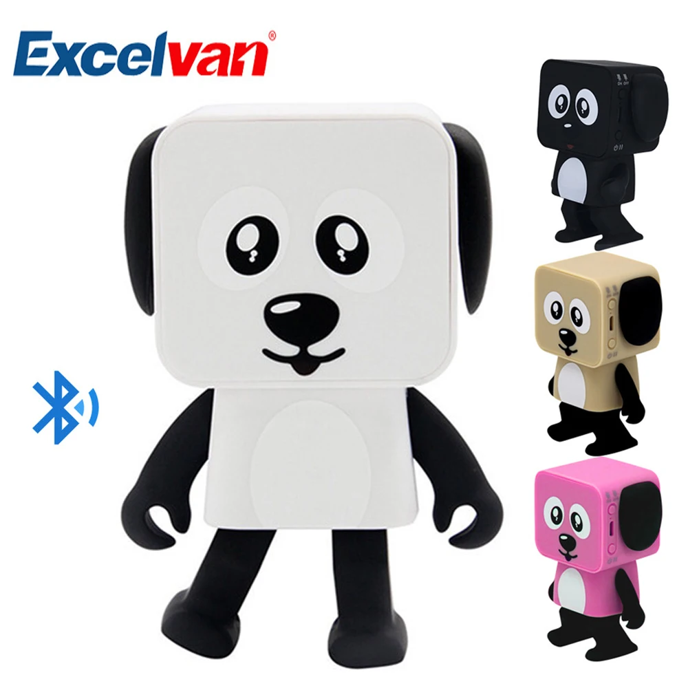 Excelvan Мини Смарт Bluetooth колонки Танцующий Робот собака 4 1 громкоговоритель супер