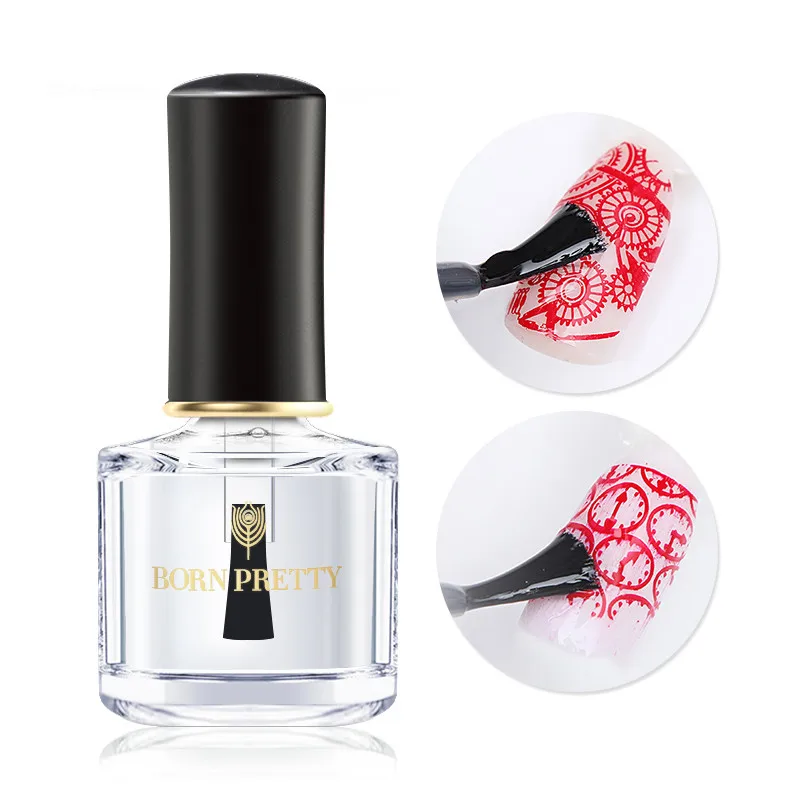 Stamping Protect От BORN PRETTY-1 бутылка лак для стемпинга 6 пилка для ногтей Стикеры для ногтей печать лак Декоративный Лак для ногтей 71 Цвета - Цвет: Stamping Protect