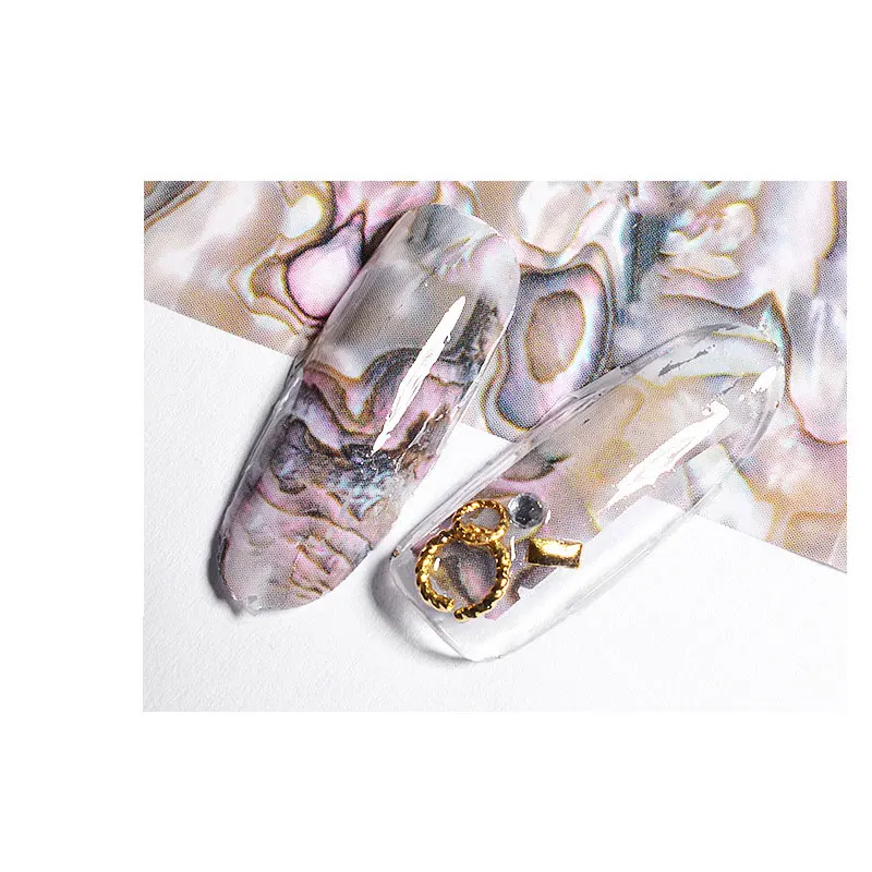 Новинка 1 рулон фольга для ногтей градиентный эффект ретро-фольга перевод на