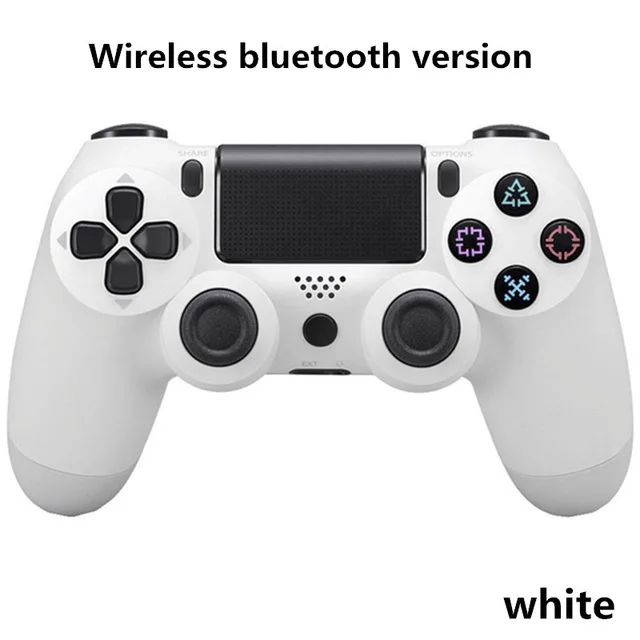 WHITE Дропшиппинг беспроводной Bluetooth геймпад для PS4 контроллер подходит для playstation 4 консоль для playstation 4 джойстик - Цвет: WHITE