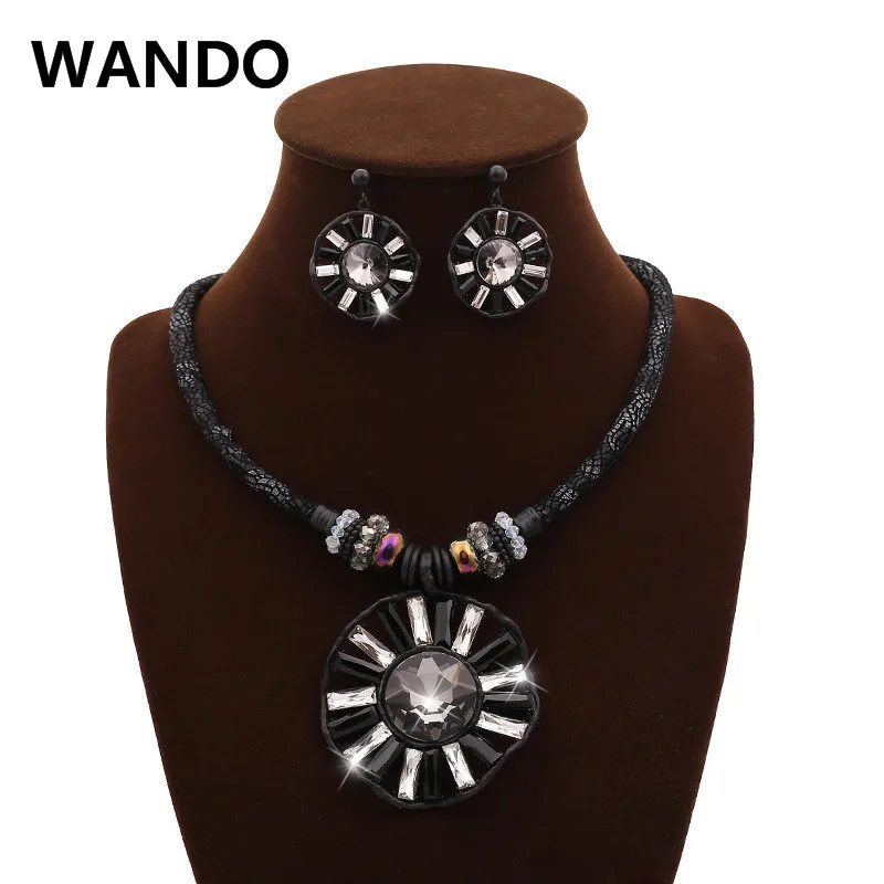 2015 New FashionFashion Essentials Women Lady bohemian boho Blue Turquoise look Stone Necklace Pendant Green Color | Украшения и