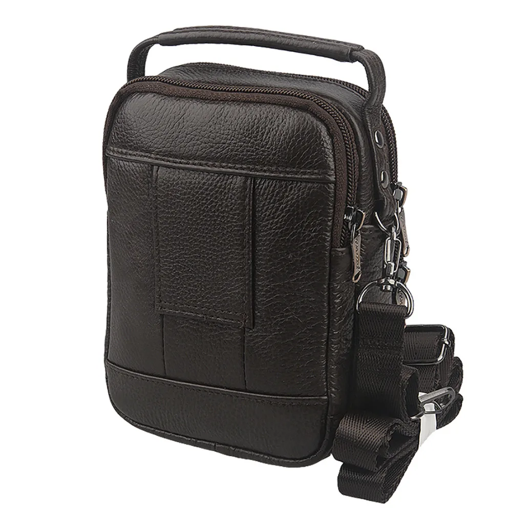 Сумка мессенджер на плечо из натуральной воловьей кожи Мужской Дорожный тоут