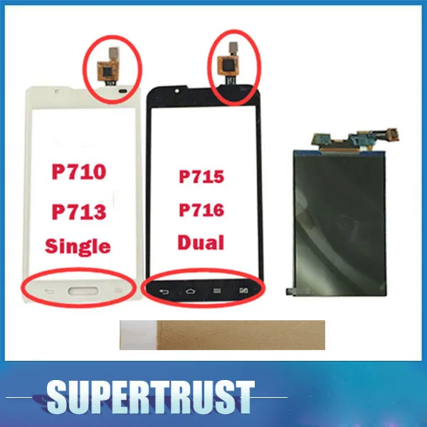 4 3 &quotдля LG Optimus L7 II P710 P713 P715 P716 отдельный ЖК дисплей + сменный сенсорный экран