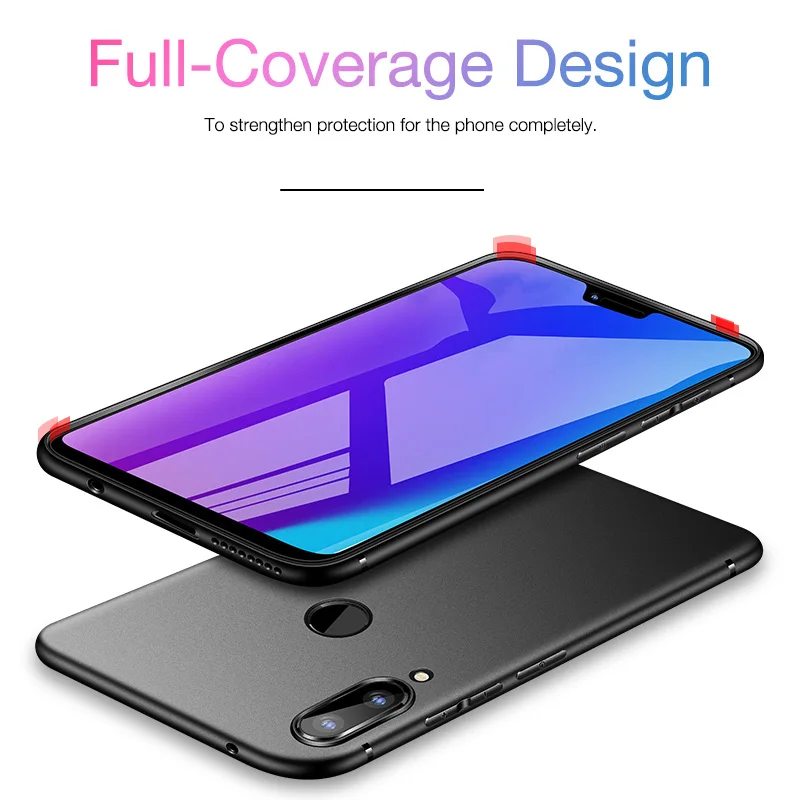 Чехол для Xiaomi Redmi Note 7 Pro Ультратонкий матовый чехол из ТПУ 0 6 мм телефона 7S Note7