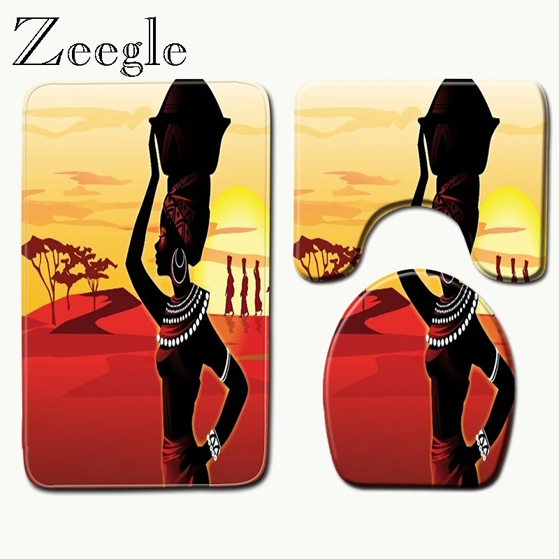 Впитывающий Коврик Zeegle для ванной комнаты с пейзажем коврики туалета