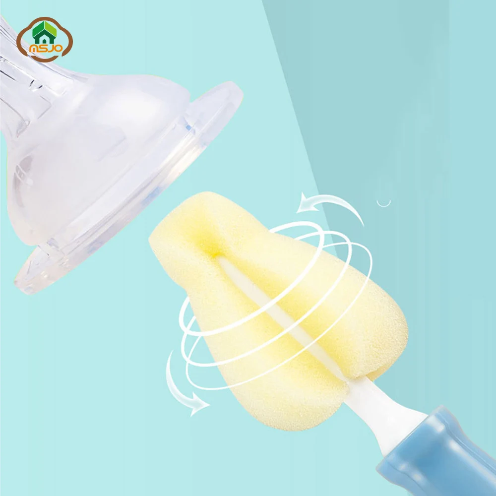 MSJO силиконовая чистящая щетка губка для сосков детская бутылочка кормления