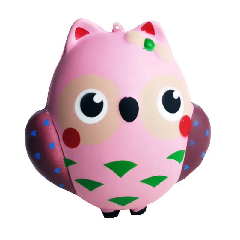 Jumbo Squishy Kawaii милый крем с совой Ароматические сжимаемые медленно поднимающиеся