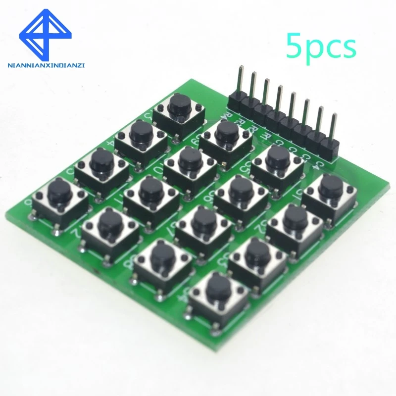 5 шт. 4x4 Матрица 16 клавиатура модуль кнопок Mcu|mcu module| |
