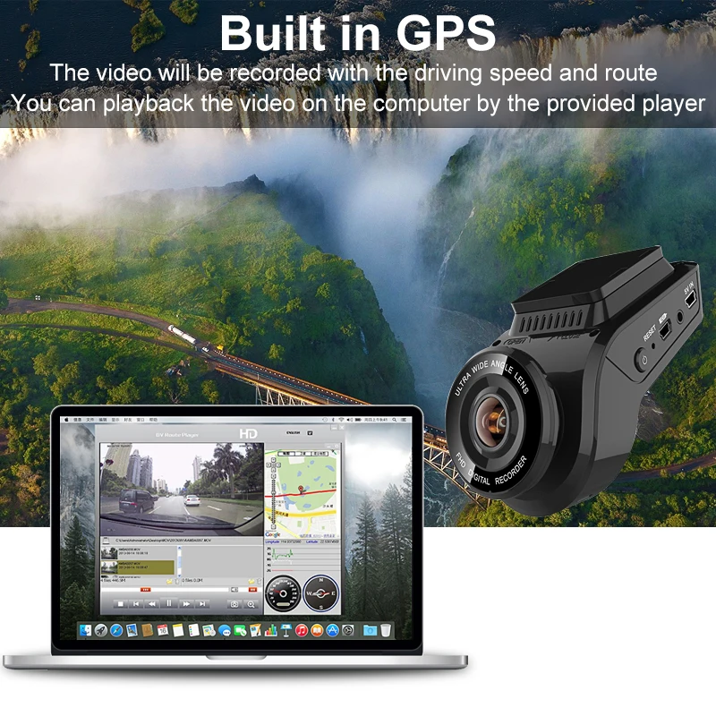 Видеорегистратор 4K 2160P со встроенным GPS Novatek 1080|Видеорегистраторы| |