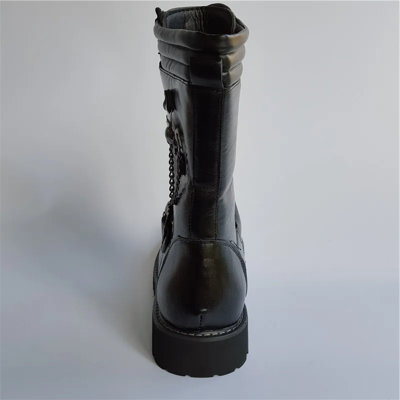 Ботинки мужские тактические высокие сапоги в стиле милитари винтажная зимняя