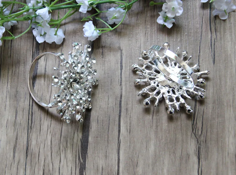 Бесплатная доставка Экспресс 120 шт./лот кольцо для салфеток со стразами держатель