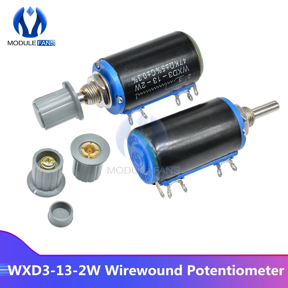WXD3 13 2W проволочный потенциометр сопротивление 5% линейный роторный Ручка
