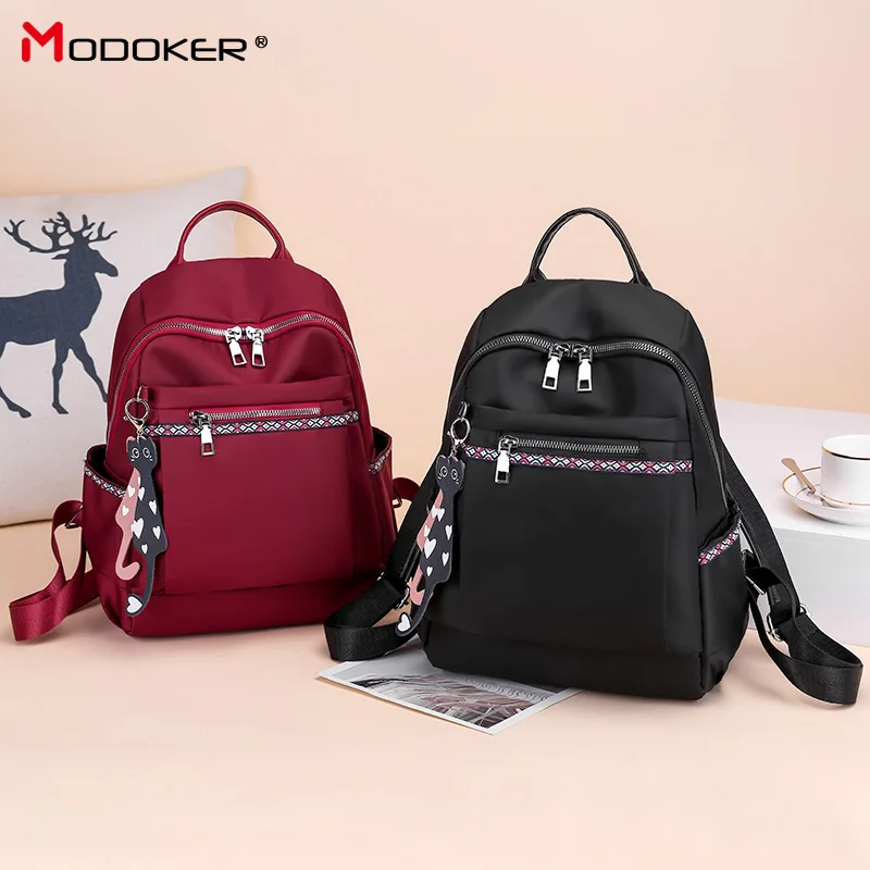 Modoker рюкзак женский кожаный 2019 школьные сумки для девочек подростков простой