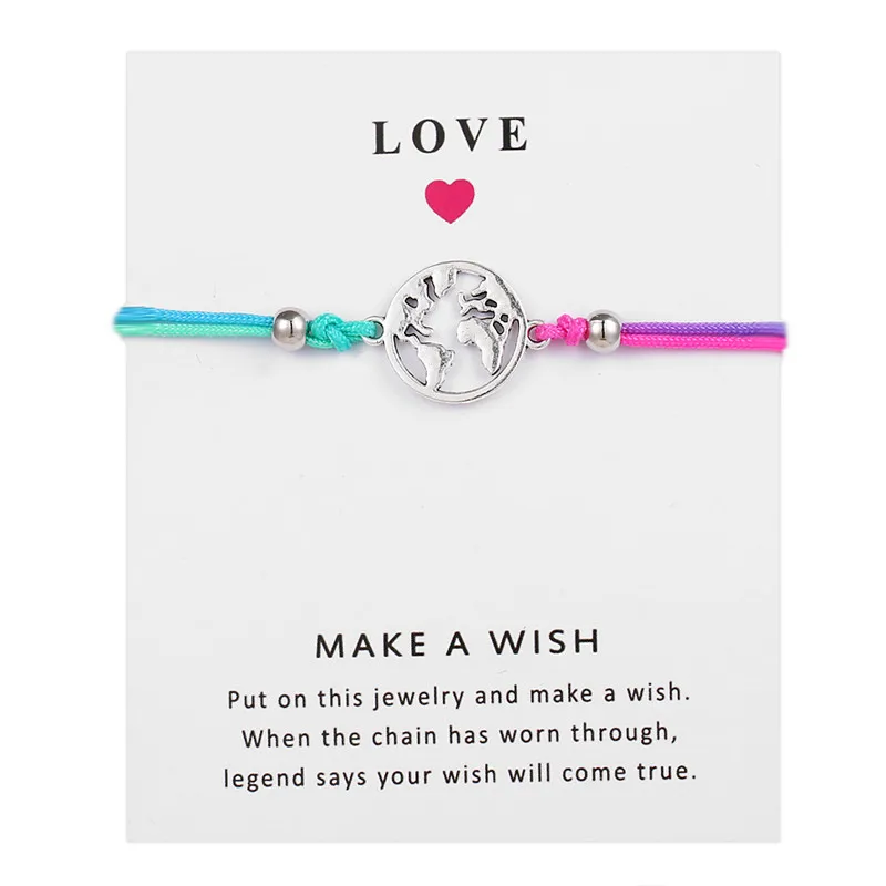 Новое поступление медсестры стетоскоп браслет карта желаний для лучших друзей