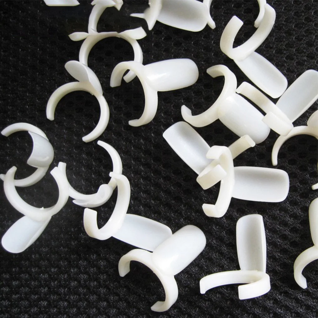 50 шт./лот накладные кончики для ногтей дисплей пластиковое кольцо цветовая