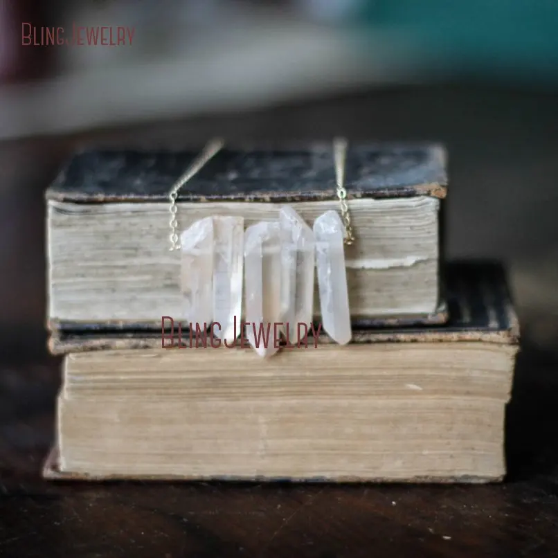 Шикарное колье в стиле бохо с персиковым кварцем и камнем ожерелье из