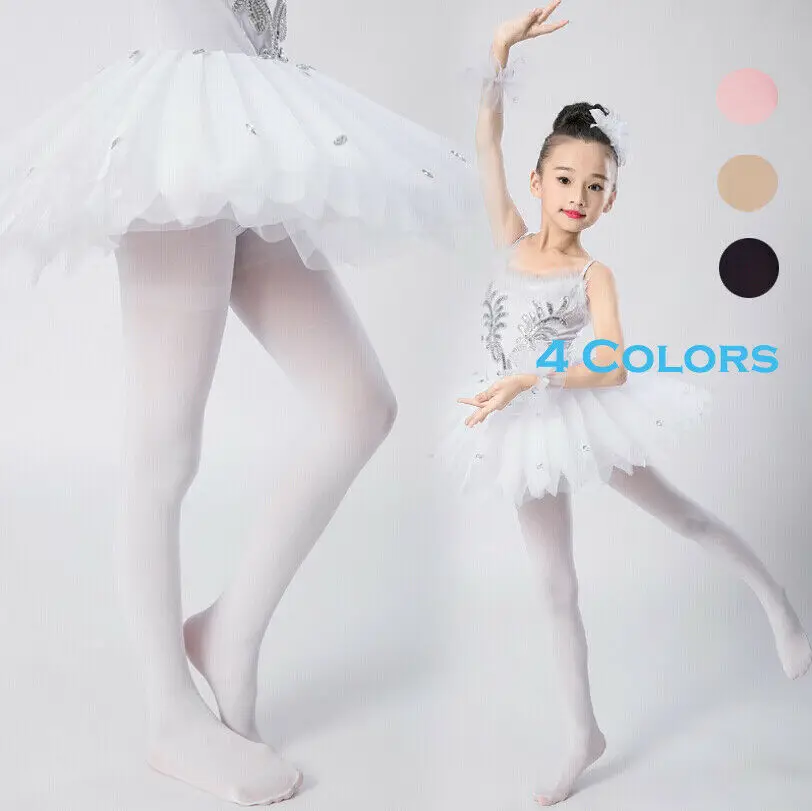 Детские колготки для девочек 4 цветов чулочно носочные изделия танцевальные