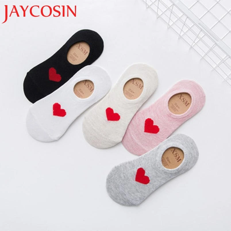 JAYCOSIN 2018 Новые повседневные рабочие женские модные носки в форме сердца для