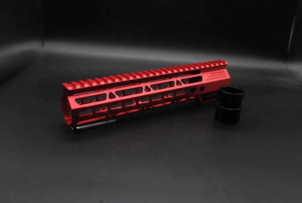 TriRock черный/загар/красный 10 дюймов Тонкий Keymod Handguard Free плавающая система