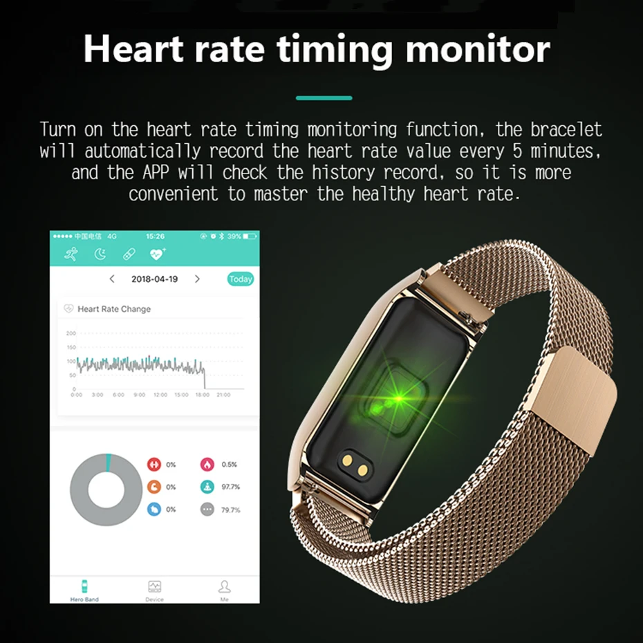 Новый смарт браслет IP67 Водонепроницаемый Браслет фитнес трекер монитор